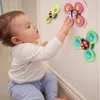 3st Cartoon Insect Rotating Rattles Toys Education Baby Toys Abs Fidget Spinner Gyro Relief Stress Fingertip Toy for Children 220531