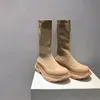 2022 Mulheres graffiti malha pisa de bota de bota slick boots moda moda bota preta com nervura de malha superior alta alta de alta qualidade botas com caixa no386