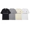 T-shirts masculinas polos novo verão FOG double-track t-shirts masculinas marca de nicho casal solto americano puro algodão manga curta t-shirt para homens e mulheres