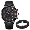 Armbanduhren Horloges Mannen Sport Horloge Roestvrij Staal Quartz Man Business Casual Eenvoudige Lederen Armband MannelijkeWristwatches