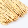 Disposable Natural Bamboo Skewers Sticks BBQ Tools Barbeque Fruit Kabob Fondue Roasting-Fork 40cm x 4mm Twister Cotton Floss-Sticks SN4304