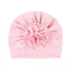 2022 Fashion Flower Baby Hat Newborn Elastic Infant Turban Hats for Girls Cotton Kids Children Beanie Cap Headwear Photo Props