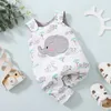 Baywell Baby Clothes Summer Infant Girls Boys Cartoon Animal Romper Sleeveless Overall Cotton Jumpsuit Outfits 0-18 Months 220426