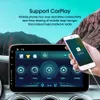 Lecteur multimédia dvd de voiture Android 10 4G 8 cœurs 1Din écran tactile 64G 128G universel avec Navigation GPS filaire Carplay