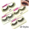False Eyelashes 1Pair 3D Faux Mink Hair Wispies Thick Long Multilayers Eye Lashes Makeup Tools Cruelty-freeFalse