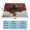 Filtar Dachshund Dog Filt Beddrage Bed Plaid Double For Baby Bedge -Breads Bedsblankets