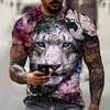 Мужские футболки 3D-печать аниме мужчина животное негабаритное печатное манга команда Spirit Goth Goth