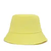Katoenen emmer hoeden vrouwen zomer zonnebrandcrème panama hoed voor unisex vaste kleur buiten visser hoed strand pet