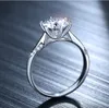 18K diamond ring carat male and female couple ring a pair of gold-plated proposal wedding rings