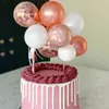 Abastecimento festivo outro bolo de festas Balão de balão deco decoração de aniversário de bebê crianças garotos de ouro rosa caketopper casamento