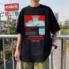 Męskie tshirts man makima japońskie anime t shirt manga graficzne koszulki graficzne topy zabawne kreskówki tshirt unisex hip hop tshirts Mężczyzna 230206