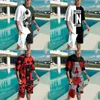 メンズジャージ夏の Tシャツメンズファッションカジュアルトラックスーツ 2 ピース特大セット 3D プリント男のレトロな服半袖クルーネックストリート