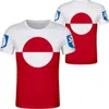 Groenland T-shirt nom numéro Grl T-shirt Po vêtements impression bricolage gratuit sur mesure ne se décolore pas pas fissuré T-shirt Jersey 220609
