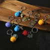 Keychains Anime One Piece White Beard Ace Luffy Devil Fruit Chain Keyrings Holder Pingente Metal Men Jewelry Emel22