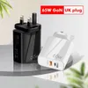 Comincan PD 65W GaN QC3.0 USB TYPE C chargeur de jeûne adaptateurs de voyage pour iphone 13 note 20 S22 huawei Xiaomi Mobile