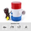 1100GPH 12V pompe de cale submersible pompe à eau de bateau marin non automatique2077319