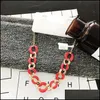 Hänge halsband hängsmycken smycken skönhet rött mode mainstream gudinna temperament clavicle chainel dhsbj