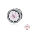 925 Argento Fit Pandora punto Perlina Cuore rosa Fiore Palloncino Infinito Amore Bracciale Con ciondoli Perline Ciondola Accessori di gioielli fai da te