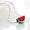 925 branelli di fascino d'argento ciondolano la lega di perline frutta mela avocado ciliegia anguria perline fit pandora charms braccialetto accessori gioielli fai da te