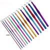 14st/set Multicolor Aluminium Crochet Hooks Sticking Needles Craft Garn 2-10mm Trevlig gåva för kvinnor XBJK2207