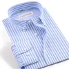 قمصان اللباس للرجال بأكمام طويلة محددة قميص مخطط quatity التصميم بدون جيب نحيف ملائمة زر غير رسمي لأسفل سهلة العناية بالقطن