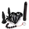 Samox 8 PiecesSet Anal Plug Combination Vibrator Anal Bead Butt Plug Clitoris Stimulator Sex Toys for Women Sex Products 220520