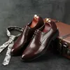 Vintage Lace Derby Business New Up Men 2022 schoenen 466