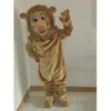 2022 Costume de mascotte de lion marron d'Halloween de haute qualité Personnaliser le personnage de thème d'anime en peluche de dessin animé unisexe adultes tenue de déguisement de carnaval de Noël