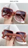 Grande moldura de óculos de sol fosco tendência da moda feminino quadrado de sol 2022 new203j
