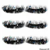 False Eyelashes 25mm Diamond Lashes Holgraphic Butterfly Faux Mink Natural Dramatic Volume Red Blue Pink Sequins LashesFalse