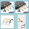 Key Rings Jewelry Mtipurpose Epidemic Prevention And Isolation Keychain Non-Contact Door Opener Mix Color Drop Delivery 20 Dhkhc