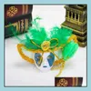 Party Favor Event Supplies Festive Home Garden Mini Masks Carnival Of Venice Tourist Travel Souvenir 3D Mask Fridge Magnet Wearing1065756