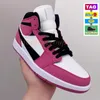 2023 New Mid 1 1s Basketbalschoenen Heren Jumpman Light smoke grey Pine Green Kentucky Blue Berry pink Rose UNC Chicago Men Women Designer Sneakers Sport Trainers GAI