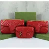 Bolsa de grife Letras duplas 3A Bolsas femininas Bolsa de ombro Tamanho 3 Couro real de alta qualidade Moda feminina Marmont Bolsas genuínas bolsas tiracolo Mochila tote