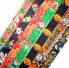 Sangles de téléphone portable Charms 100pcs Dessin animé Noël Halloween Cou Lanière PDA Clé ID Porte-Badge Longue Sangle pour Fille Garçon En Gros 2023