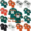 Nik1 NCAA College Jerseys Miami Hurricanes 5 N'Kosi Perry 52 Ray Lewis 55 Shaquille Quarterman 6 Mark Pope Football personnalisé cousu