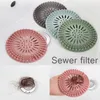 Household Cleaning Tools Hair Catcher Shower Durable Silicone Stopper Drain Covers Protector Easy to Install & Clean Suit for Bathroom Bathtub and Kitchen 4 Color