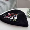 Beanie/Skull Caps Ball Caps Novelty Buttons Beanies Female Funky Hat Winter Warm T220823