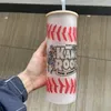 Armazém local de 25 onças de sublimação fosca com tampa de bambu Tumblers retos caneca de café de vidro A02