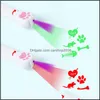 Outros suprimentos de gato jardim de estima￧￣o de animais de estima￧￣o 4 tipos USB LED laser a laser brinquedo interativo anima￧￣o brilhante mo dhnxb