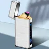 Chłodne kolorowe stopnie cynkowe inteligentne zapalnice łukowe USB ładunek wiatrówek suchego ziół tytoniowy uchwyt papierosowy cygaro rurka palenie lżejsze pudełko prezentowe dhl za darmo