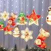 Christmas Decorations Snowflake Star Holiday Party Decoration Outdoor Garden Bedroom LED String Light 10-piece Set Always On USBChristmas