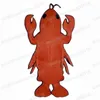 Costume de mascotte de homard d'Halloween Personnage à thème animal Carnaval Unisexe Adultes Outfit Jeu de fête de Noël Dress Up Costume