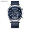 CWP Luxury Watch Mens Top Brand Holuns подлинный 50 -метровый водонепроницаемый кожаный мужчина бизнес -повседневные модные кварцевые часы Montre Homme/007 BRW A5