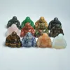 가정 장식 자연 치유 크리스탈 스톤 조각 된 Maitreya Buddha Fengshui Crystal Craft Beads Reiki Quartz Chakra