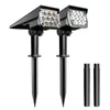 led grow light Spotlights Waterproof Outdoor Solar Lights Auto ON OFF for Garden Driveway Pathway