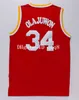 NC01 NCAA Derrick 1 Rose Jersey Hakeem 34 Olajuwon Clyde 22 Drexler Dennis 10 Rodman Tracy 1 McGrady Robinson 100% zszyty koszulka do koszykówki