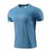 2024 Designer lululemenI assorbente e traspirante Camicie da uomo Outdoor Nuovo Fiess Palestra Calcio Calcio Mesh Back Sport T-shirt ad asciugatura rapida Skinny jiu66