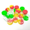 Bocs de verre antiadhésifs Récipient de cire de tampon 6 ml de concentrés d'odeur Conteneurs Concentré VIDES avec du silicone LID6317630