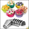 Pişirme Hamam Araçları Bakeware Mutfak Yemek Barı Ev Bahçesi Rus İpuçları 9/13/27pcs Pasta Dekorasyon İpucu DHSJR